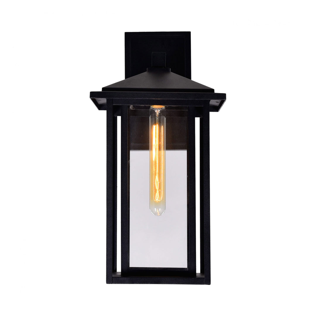 CWI Lighting Crawford 1-Light Black Outdoor Wall Light