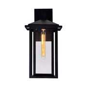 CWI Lighting Crawford 1-Light Black Outdoor Wall Light
