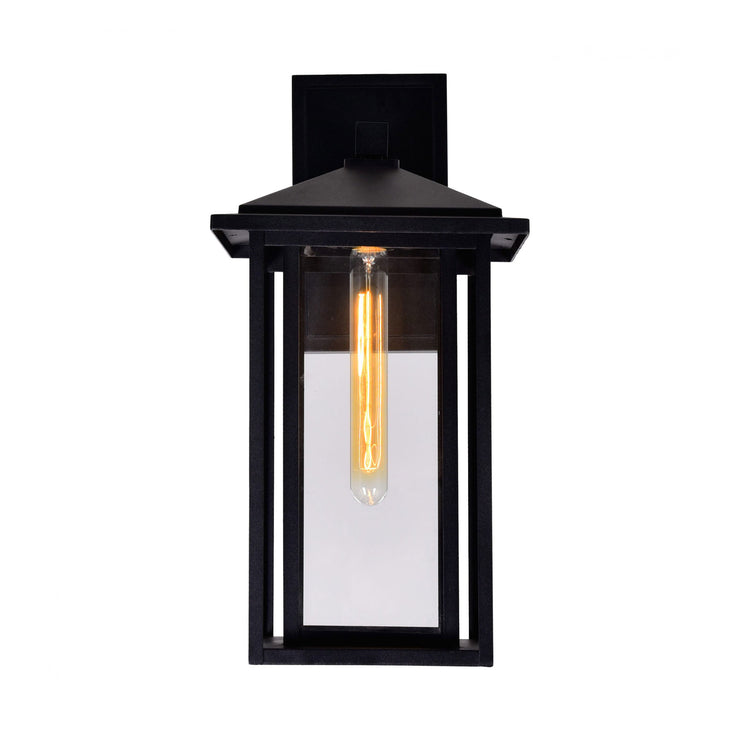 CWI Lighting Crawford 1-Light Black Outdoor Wall Light