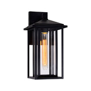 CWI Lighting Crawford 1-Light Black Outdoor Wall Light