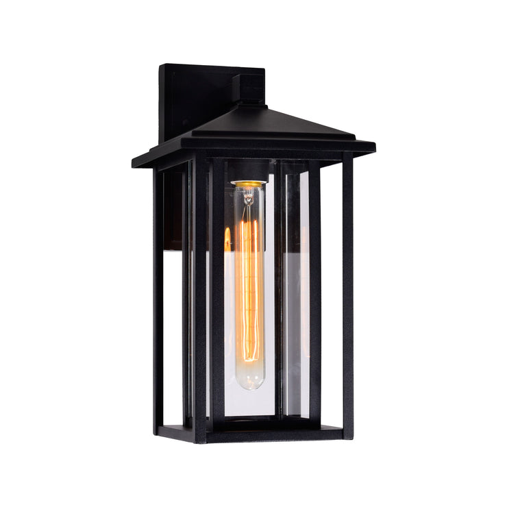 CWI Lighting Crawford 1-Light Black Outdoor Wall Light
