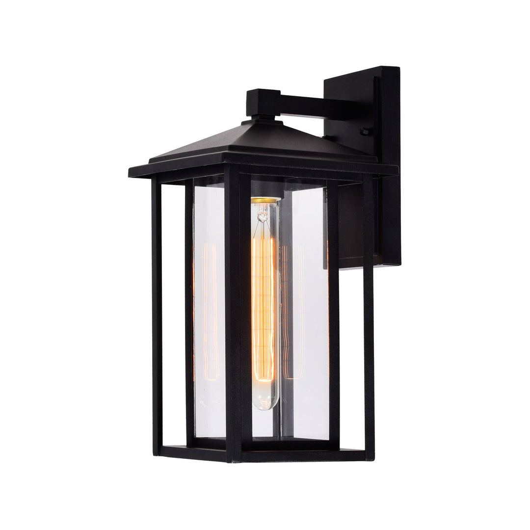 CWI Lighting Crawford 1-Light Black Outdoor Wall Light