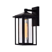 CWI Lighting Crawford 1-Light Black Outdoor Wall Light