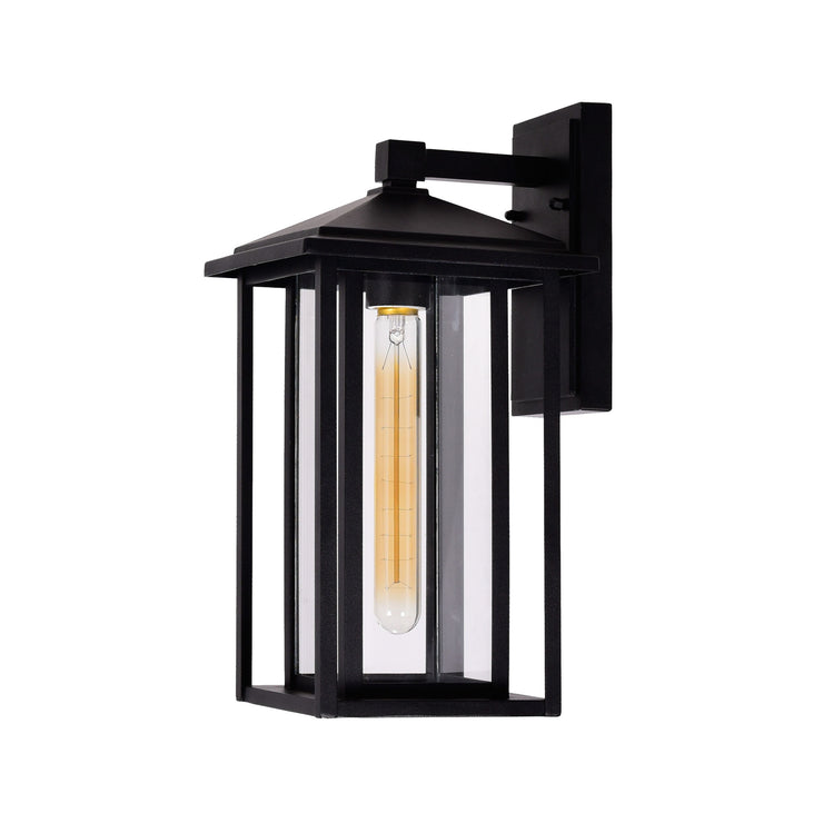 CWI Lighting Crawford 1-Light Black Outdoor Wall Light