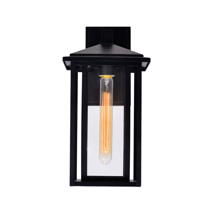 CWI Lighting Crawford 1-Light Black Outdoor Wall Light