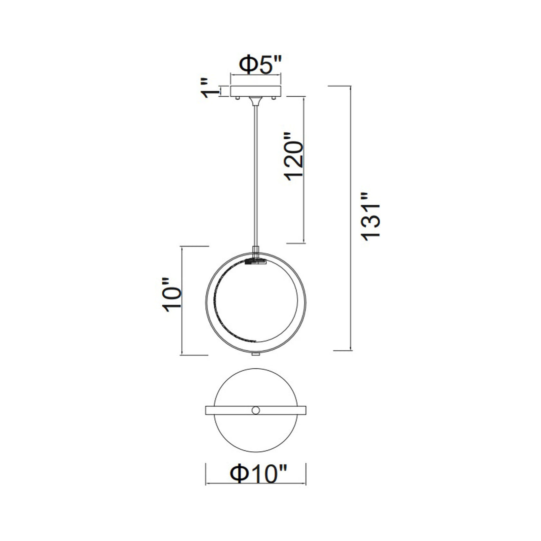 CWI Lighting Da Vinci 1-Light Pendant