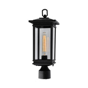 CWI Lighting Oakwood 1-Light Outdoor Black Lantern Head