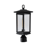 CWI Lighting Oakwood 1-Light Outdoor Black Lantern Head