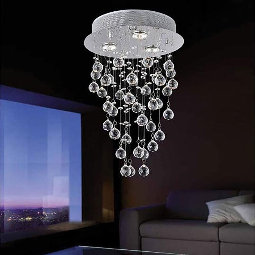 CWI Lighting Rain Drop 3-Light Flush Mount