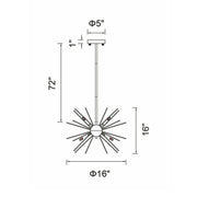 CWI Lighting Savannah 6-Light Chandelier