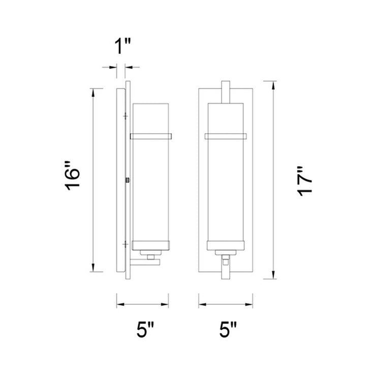 CWI Lighting Sierra 1-Light Wall Sconce