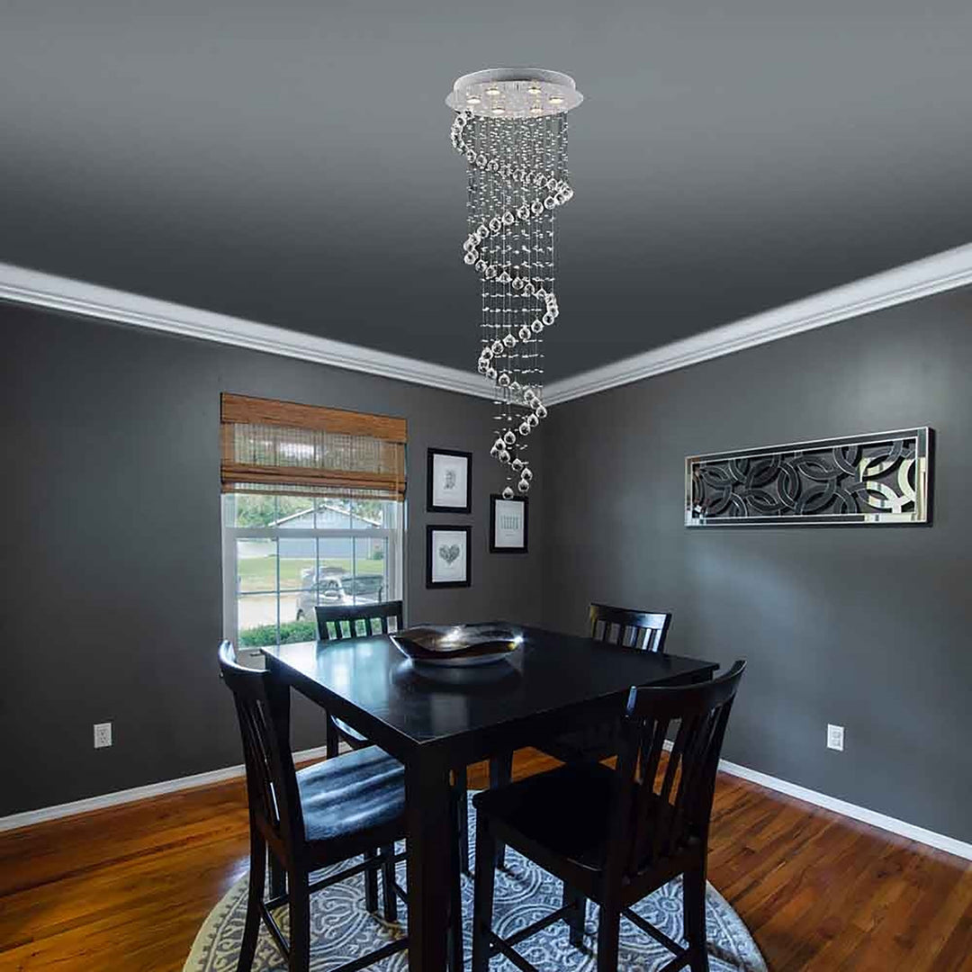CWI Lighting Spiral 6-Light Flush Mount