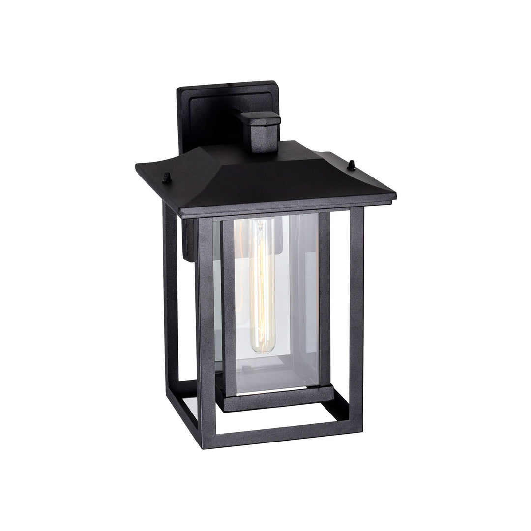 CWI Lighting Winfield 1-Light Black Outdoor Wall Light
