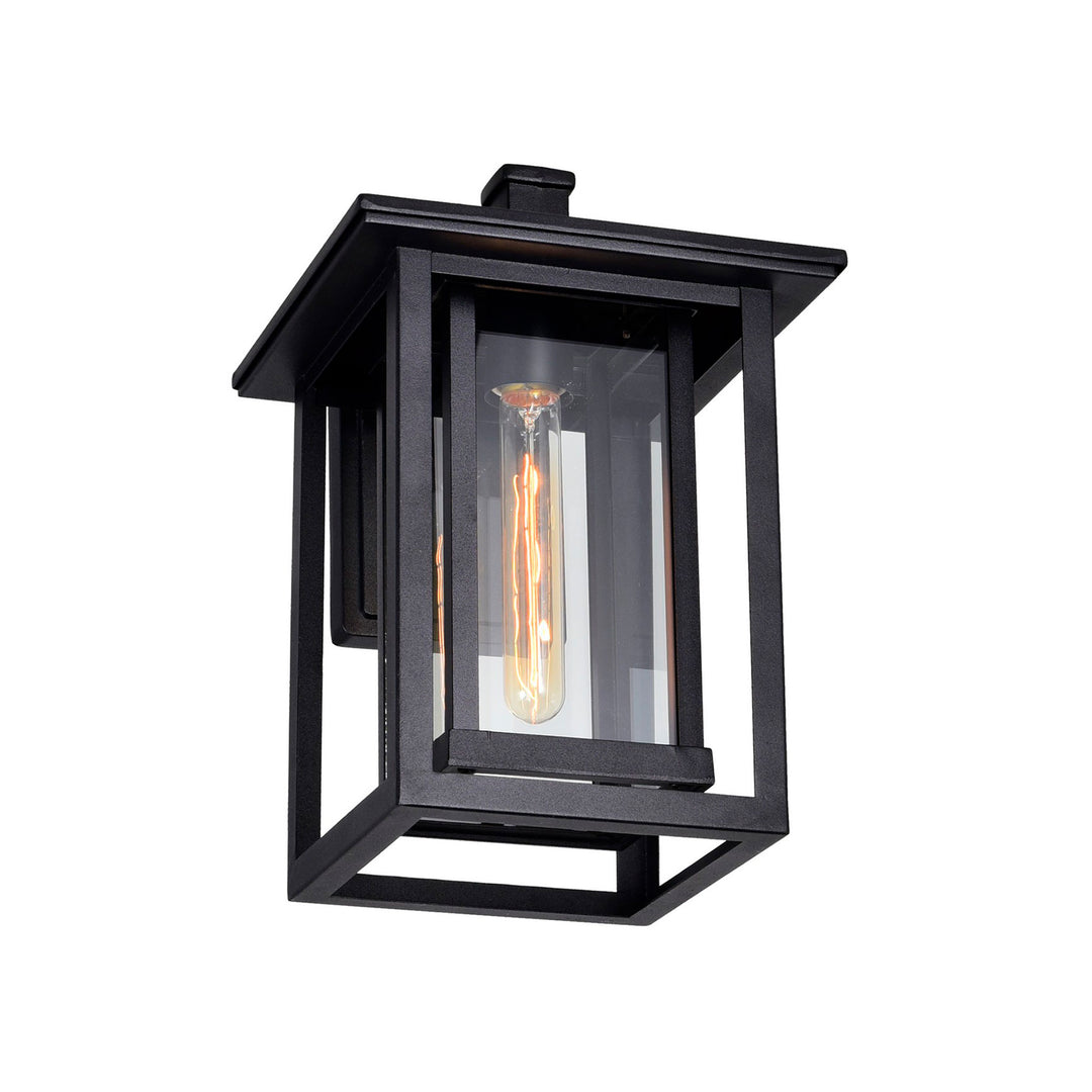 CWI Lighting Winfield 1-Light Black Outdoor Wall Light
