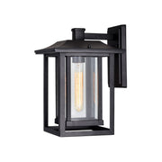 CWI Lighting Winfield 1-Light Black Outdoor Wall Light