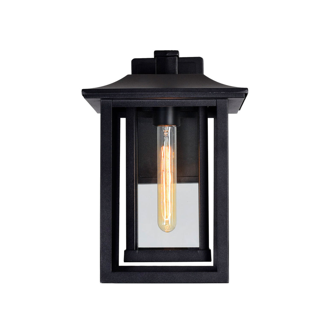 CWI Lighting Winfield 1-Light Black Outdoor Wall Light