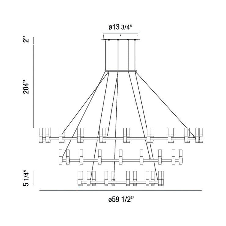 Eurofase Albany Round Chandelier
