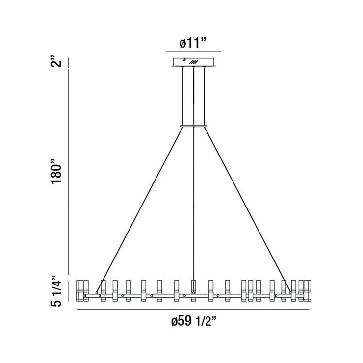 Eurofase Albany Round Chandelier