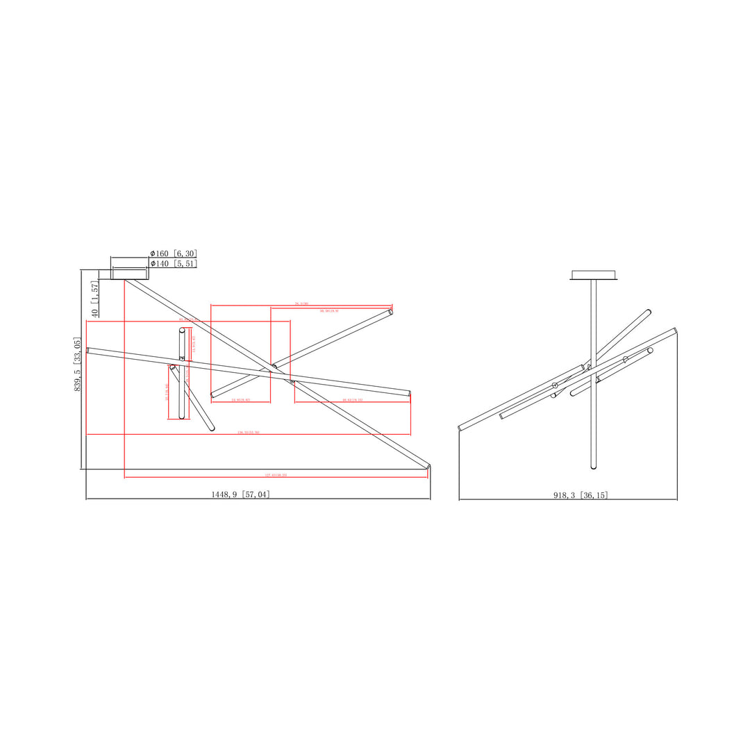 Eurofase Crossroads Ceiling Mount Light