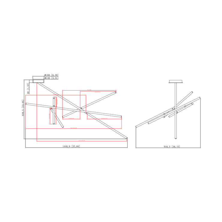 Eurofase Crossroads Ceiling Mount Light