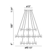 Eurofase Netto Round Chandelier
