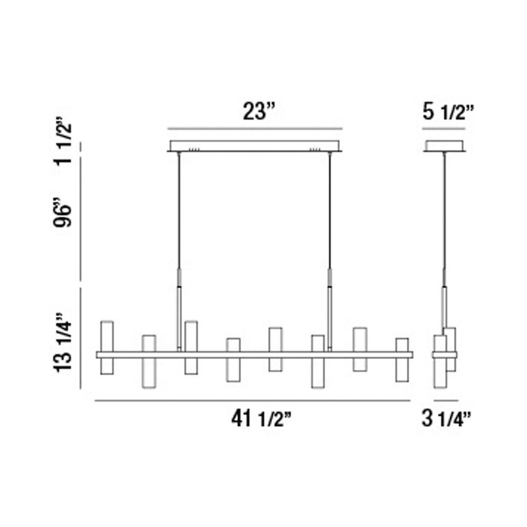 Eurofase Netto Linear Chandelier