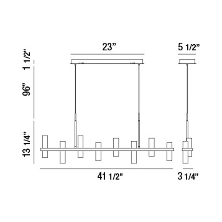 Eurofase Netto Linear Chandelier