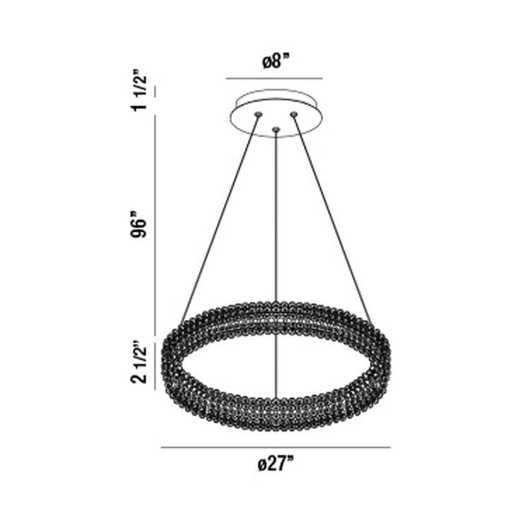 Eurofase Sassi Round Chandelier