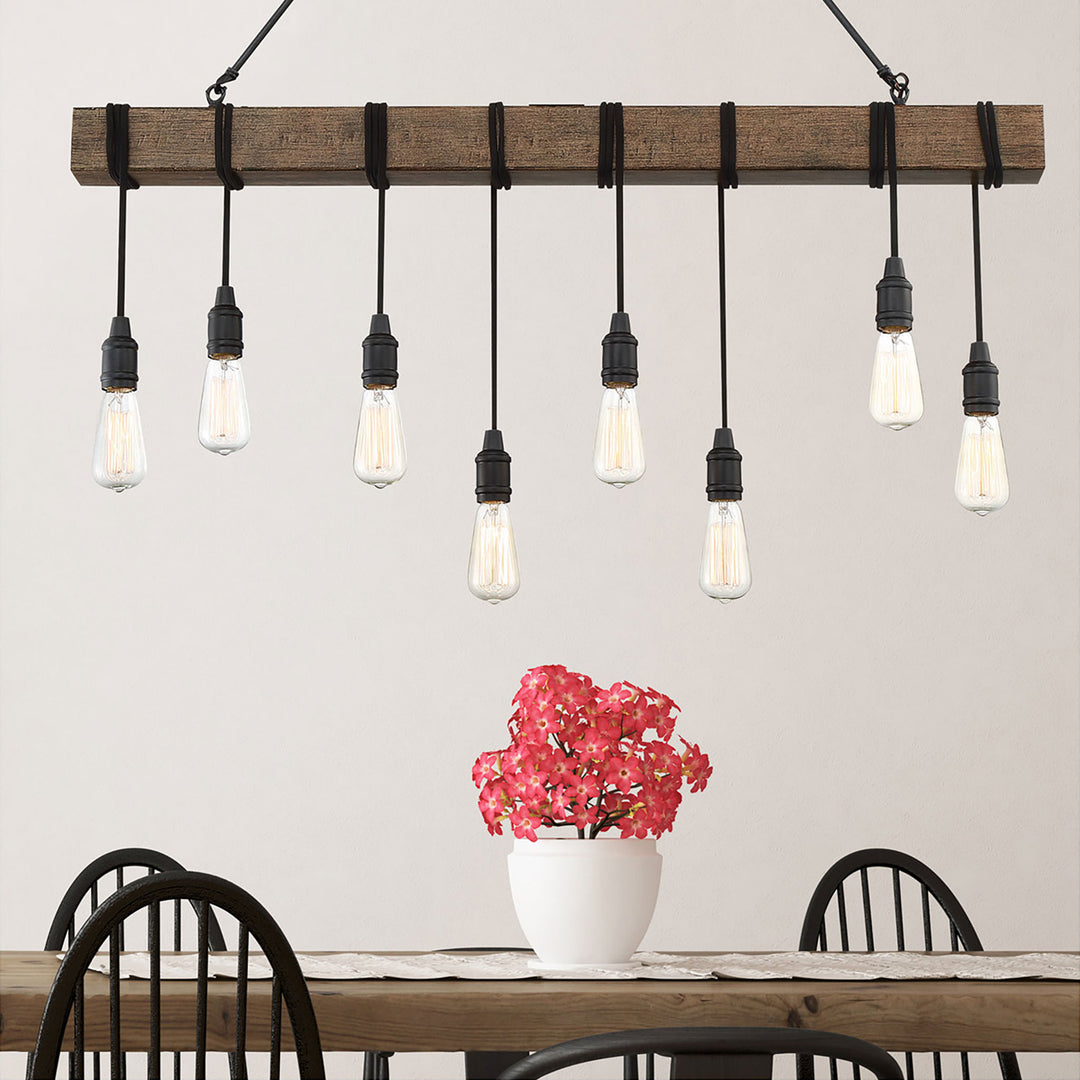 Savoy House Burgess 8-Light Linear Chandelier
