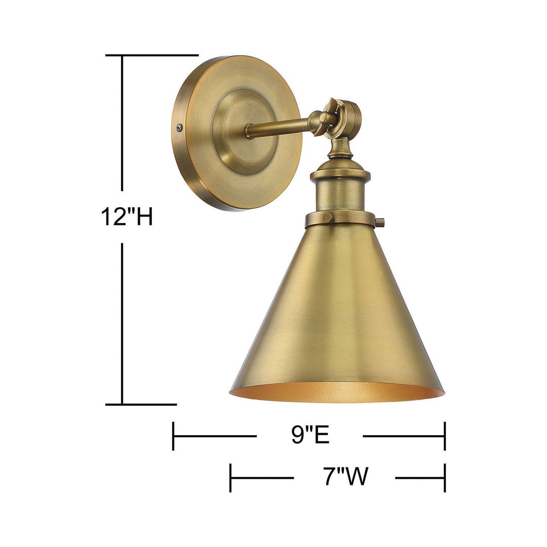 Savoy House Glen 1-Light Adjustable Wall Sconce
