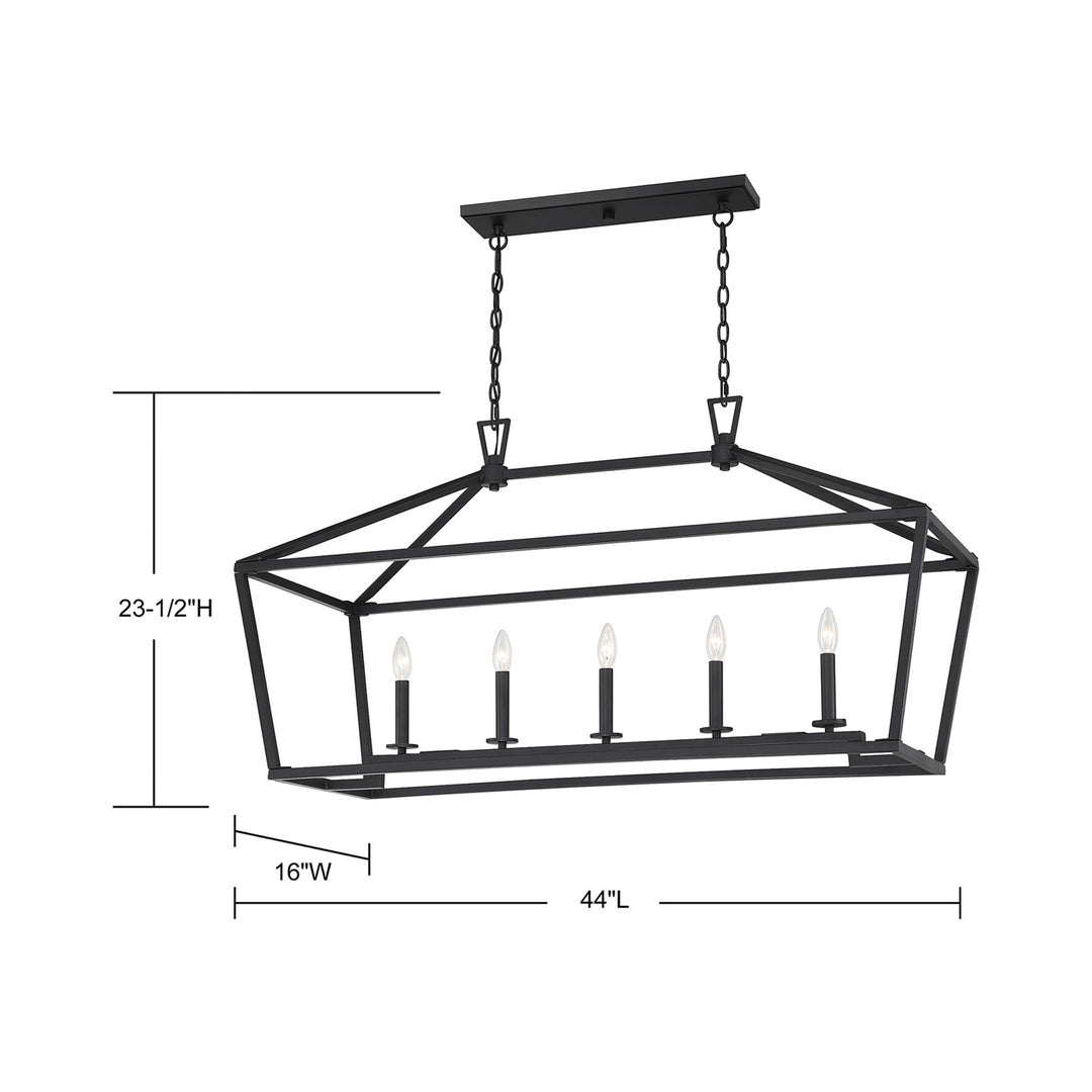Savoy House Townsend 5-Light Linear Chandelier