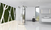 Freestanding Circular Rolling and Sliding Shower Doors, Piazza