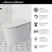 American Standard Studio S Right Height Elongated Low-Profile Toilet with Seat