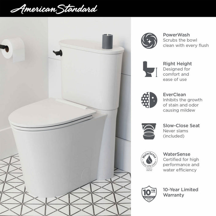 American Standard Studio S Right Height Elongated Toilet with Seat
