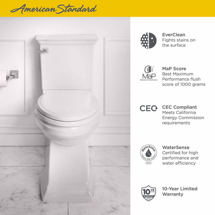 American Standard Town Square S Right Height Elongated Toilet with Seat