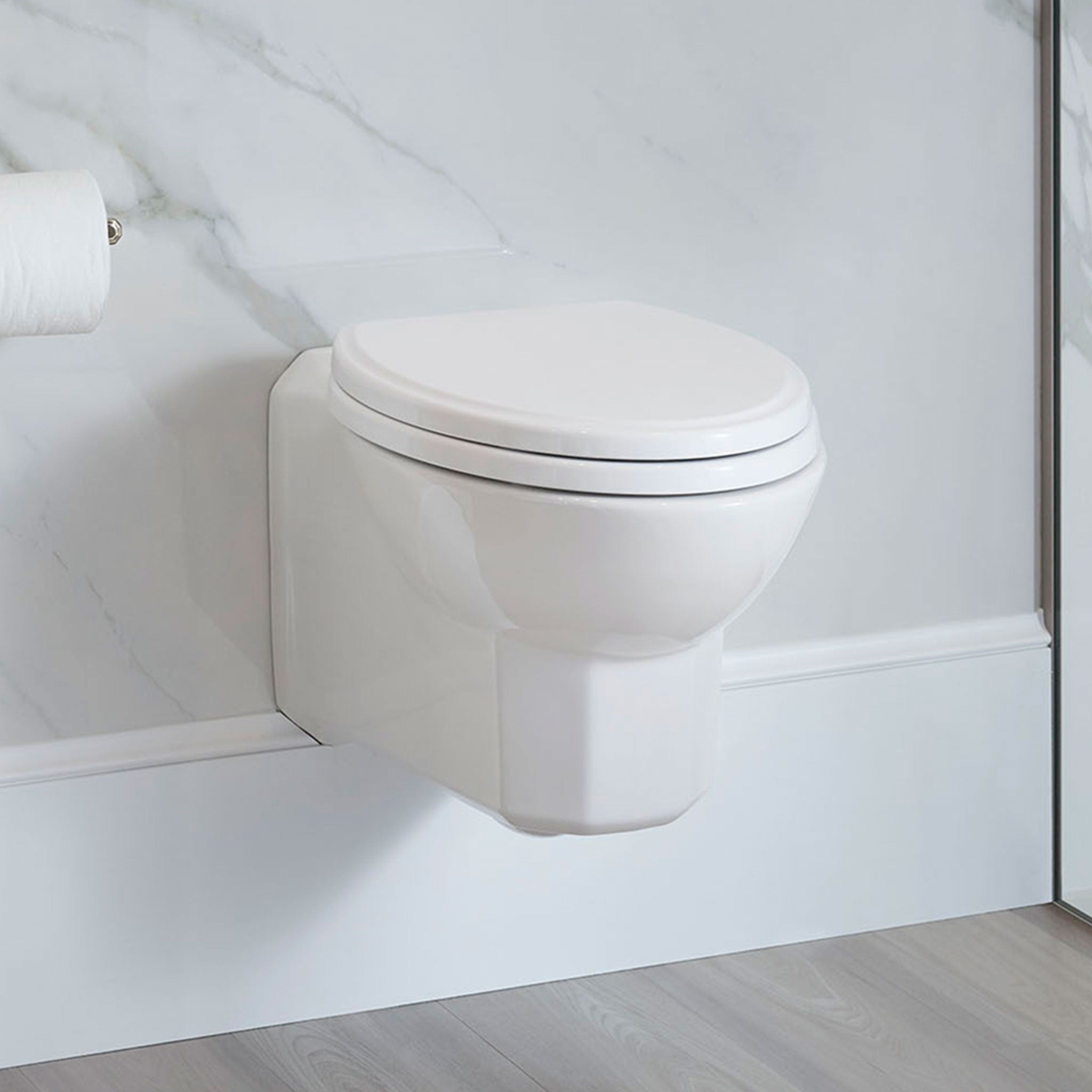 DXV Belshire Wall Hung Dual Flush Toilet with Seat – Canaroma Bath