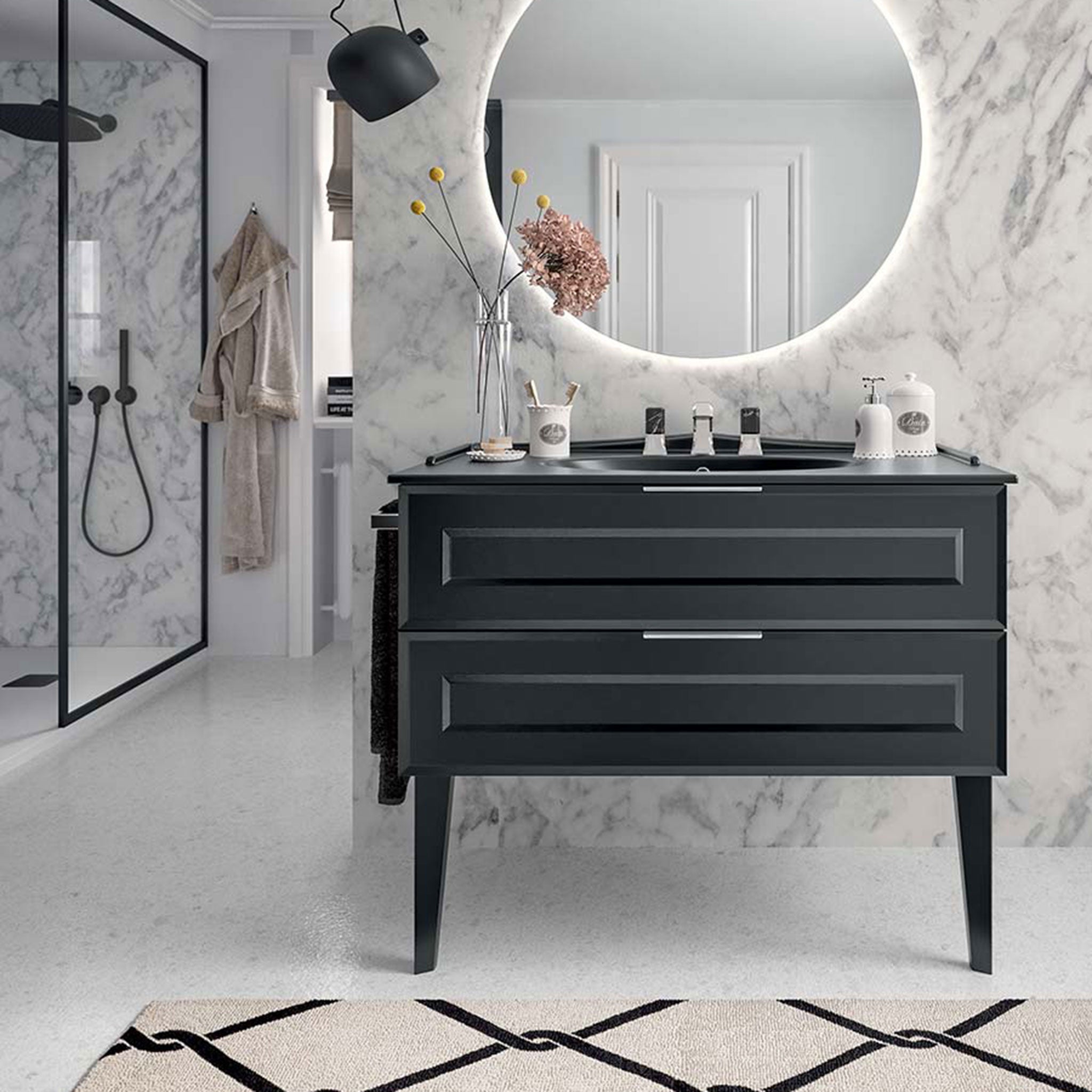 Bathroom Vanity Suite Vintage Black – Canaroma Bath & Tile