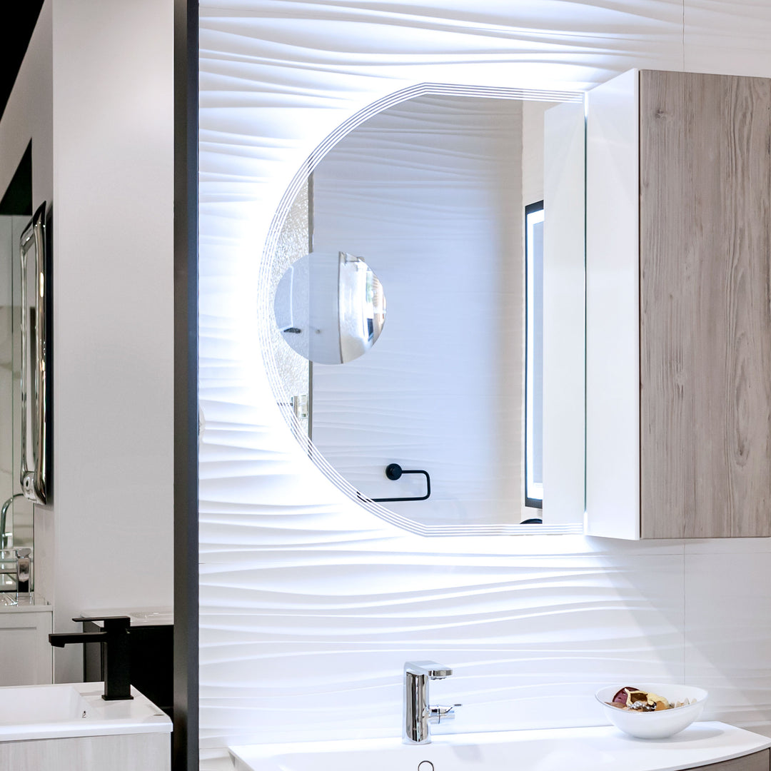 Bathroom Mirror with Magnifying Mirror