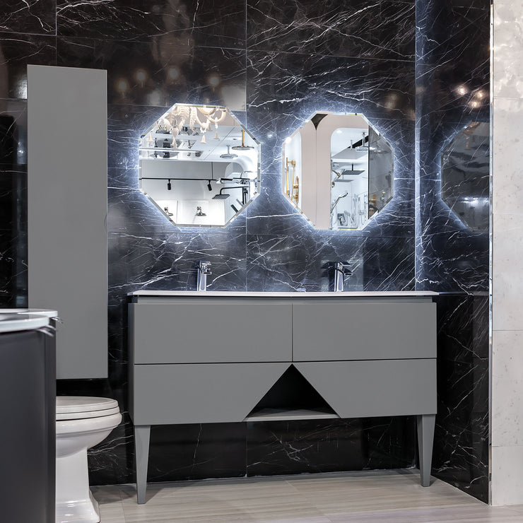 Baden Haus Bathroom LED Mirror, Octagon