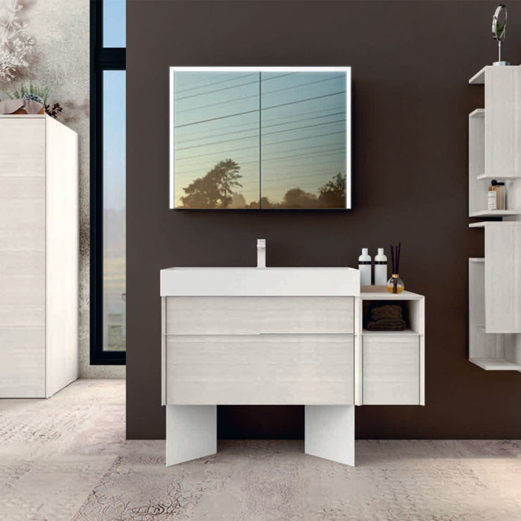 Baden Haus Bathroom LED Mirror with Medicine Cabinet