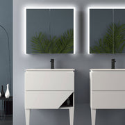 Baden Haus Bathroom LED Mirror with Medicine Cabinet