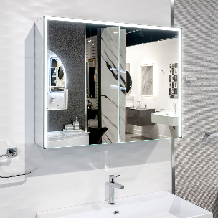 Baden Haus Bathroom LED Mirror with Medicine Cabinet