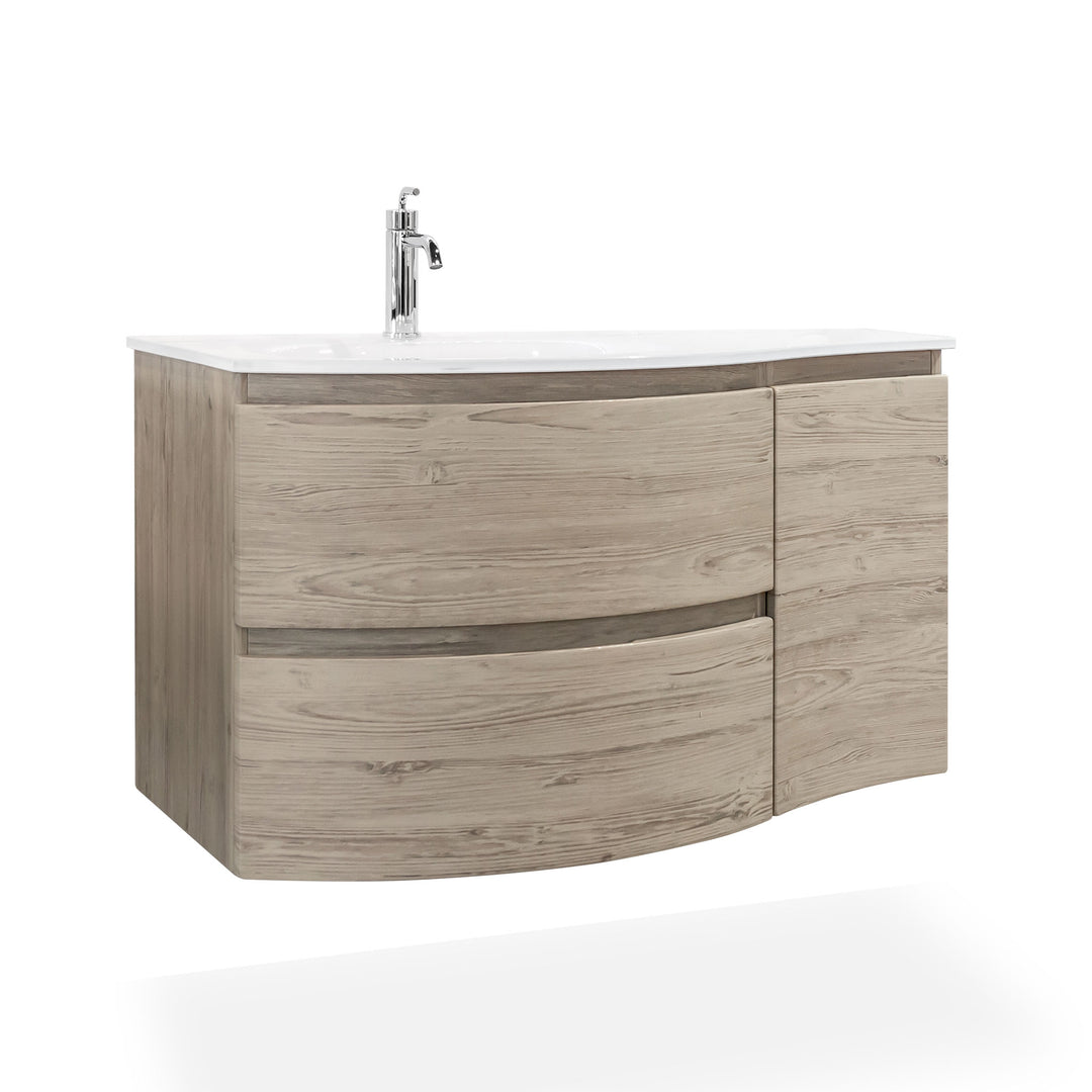 Bath Vanity Vague 41" Bleached Oak