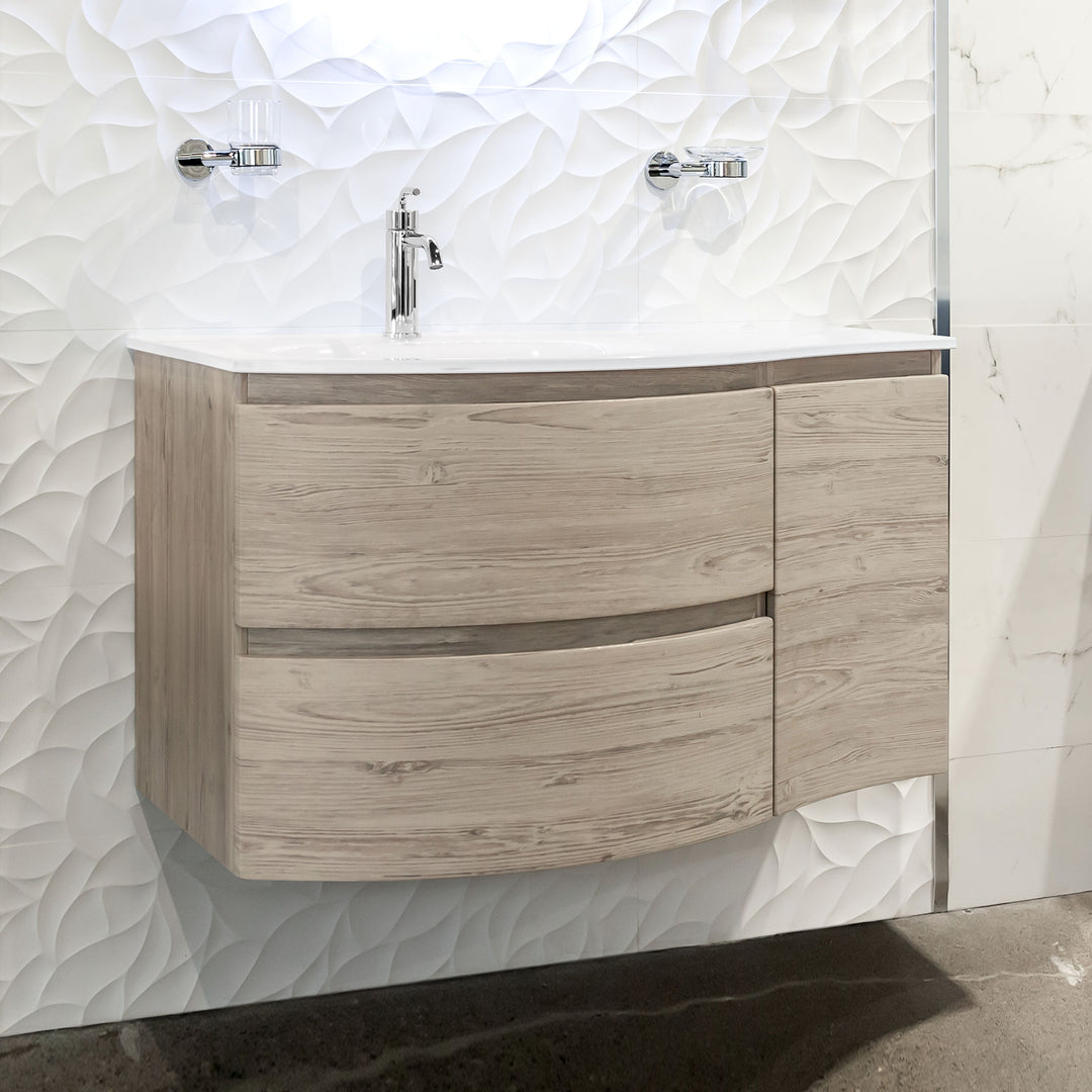 Bath Vanity Vague 41" Bleached Oak
