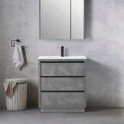 Bagno Italia Bathroom Vanity Cambridge 36" Cement Grey