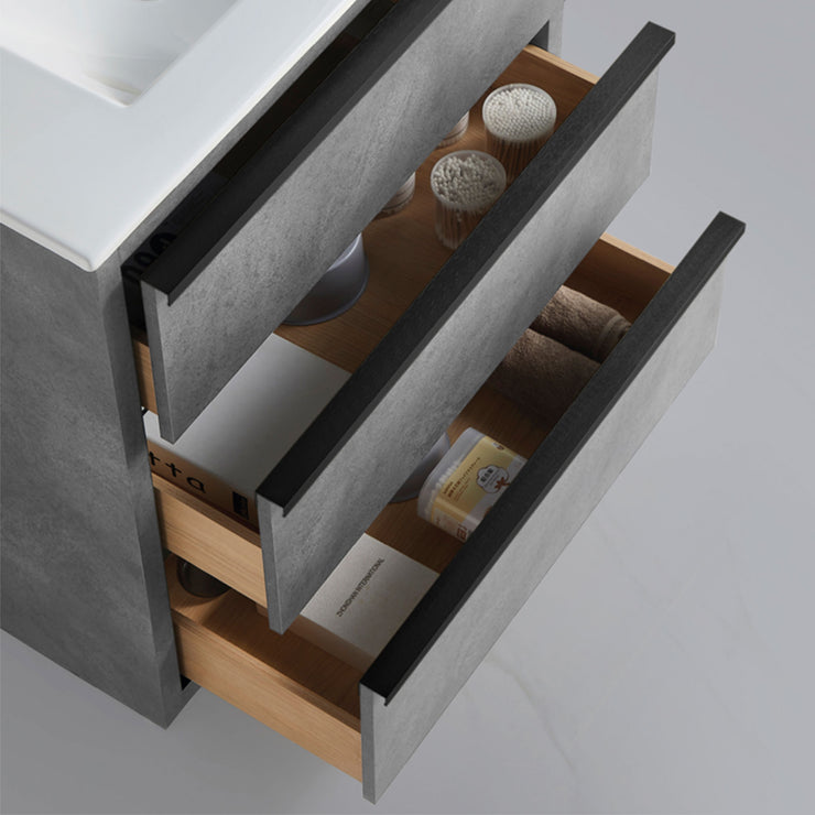 Bagno Italia Bathroom Vanity Cambridge 36" Cement Grey