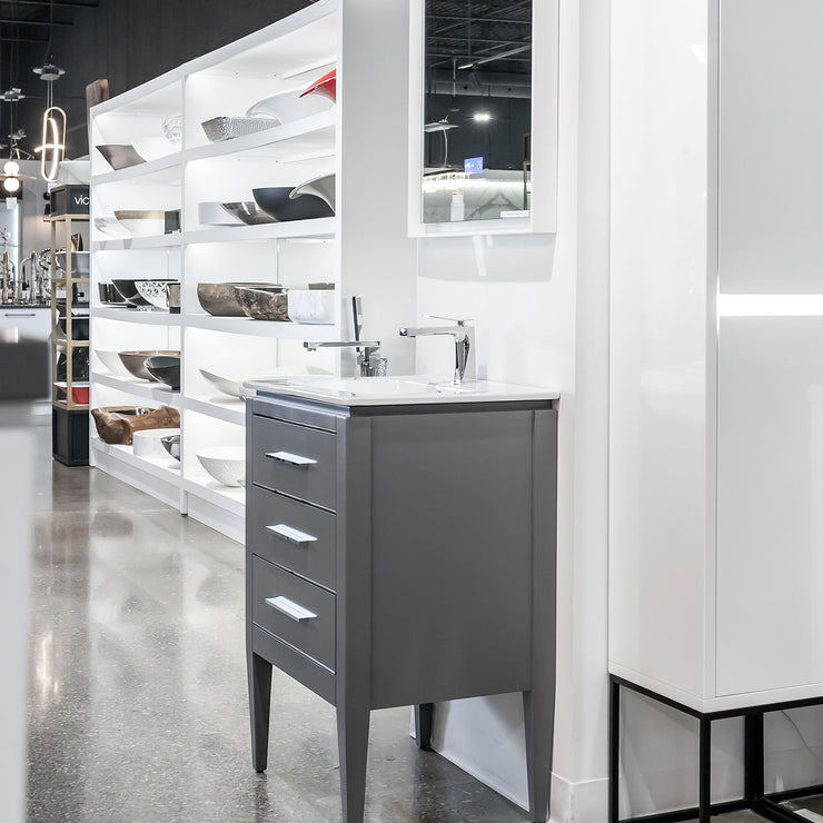 Bagno Italia Bathroom Vanity London 24" Grey