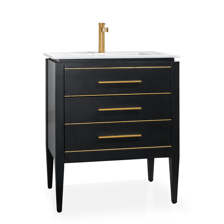 Bagno Italia Bathroom Vanity London 30" Black