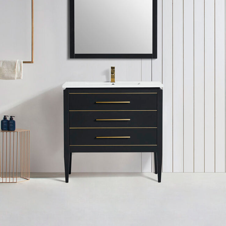 Bagno Italia Bathroom Vanity London 30" Black