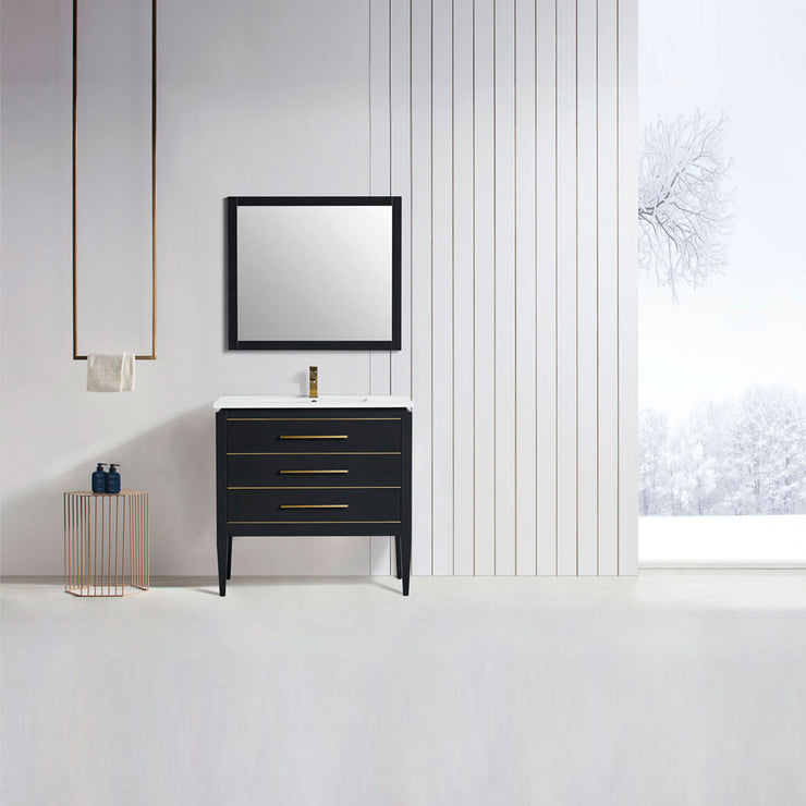 Bagno Italia Bathroom Vanity London 30" Black